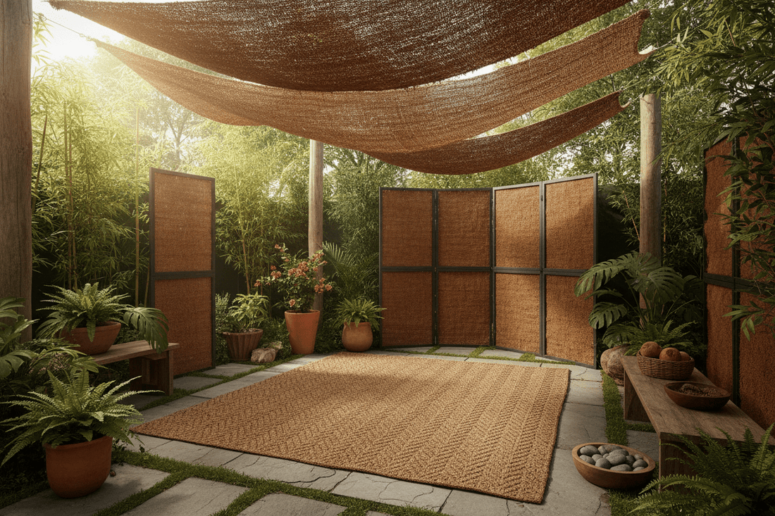 Produits décoration jardin en fibre de coco naturelle écologique