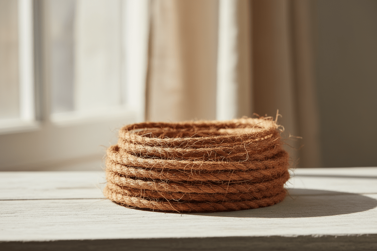Corde en fibre de coco naturelle pour jardinage et décoration