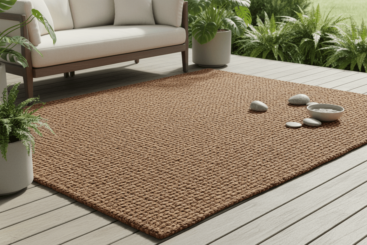 Tapis paillasson en fibre de coco naturelle pour extérieur