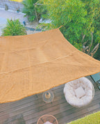 Voile d'ombrage Rectangulaire à suspendre en Fibre de Coco 3x4m - Tiens - toi à l'ombre !!!