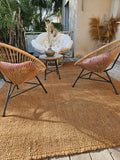 Grand tapis en fibre de coco naturelle 2x3 mètres pour extérieur