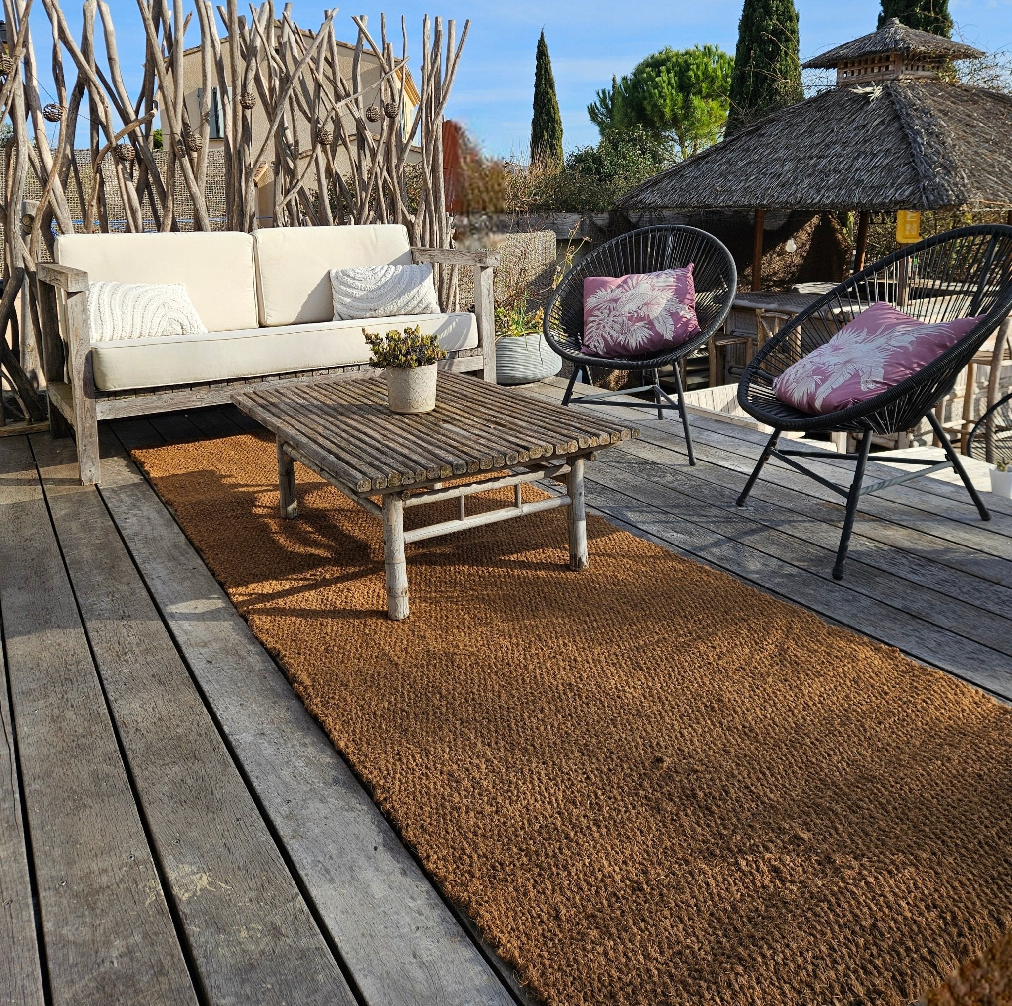 Tapis en fibre de coco 1x3m - Tiens - toi à l'ombre !!!