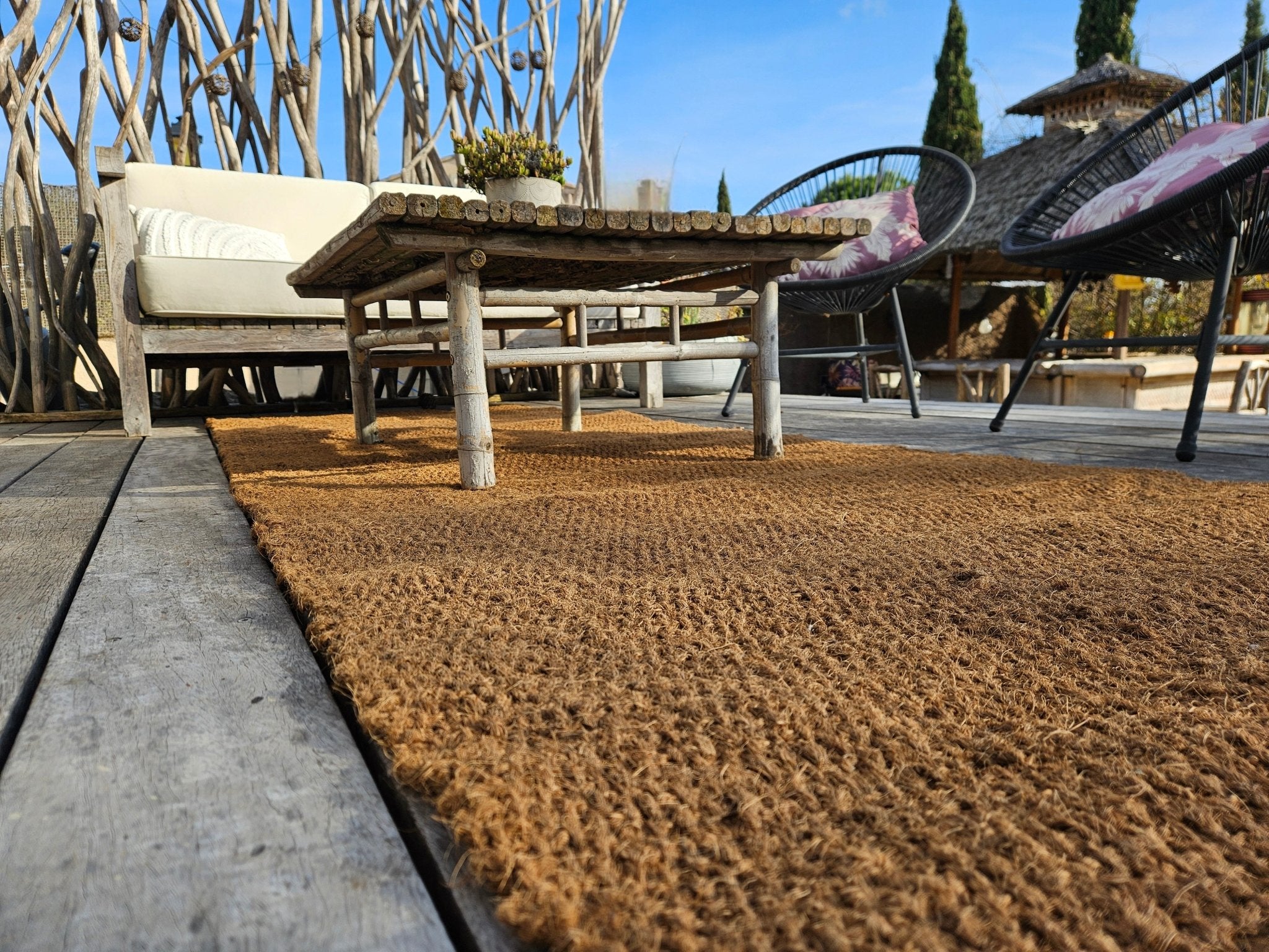 Tapis en fibre de coco 1x3m - Tiens - toi à l'ombre !!!