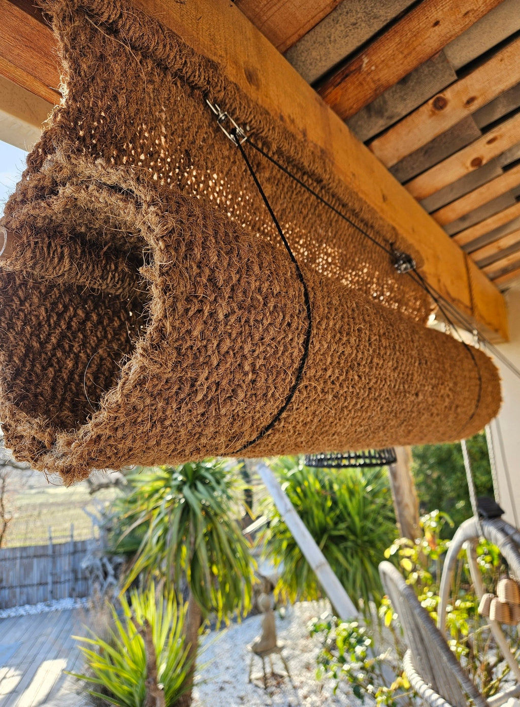 Rideau en fibre de Coco 1m x 2,40m - Tiens - toi à l'ombre !!!