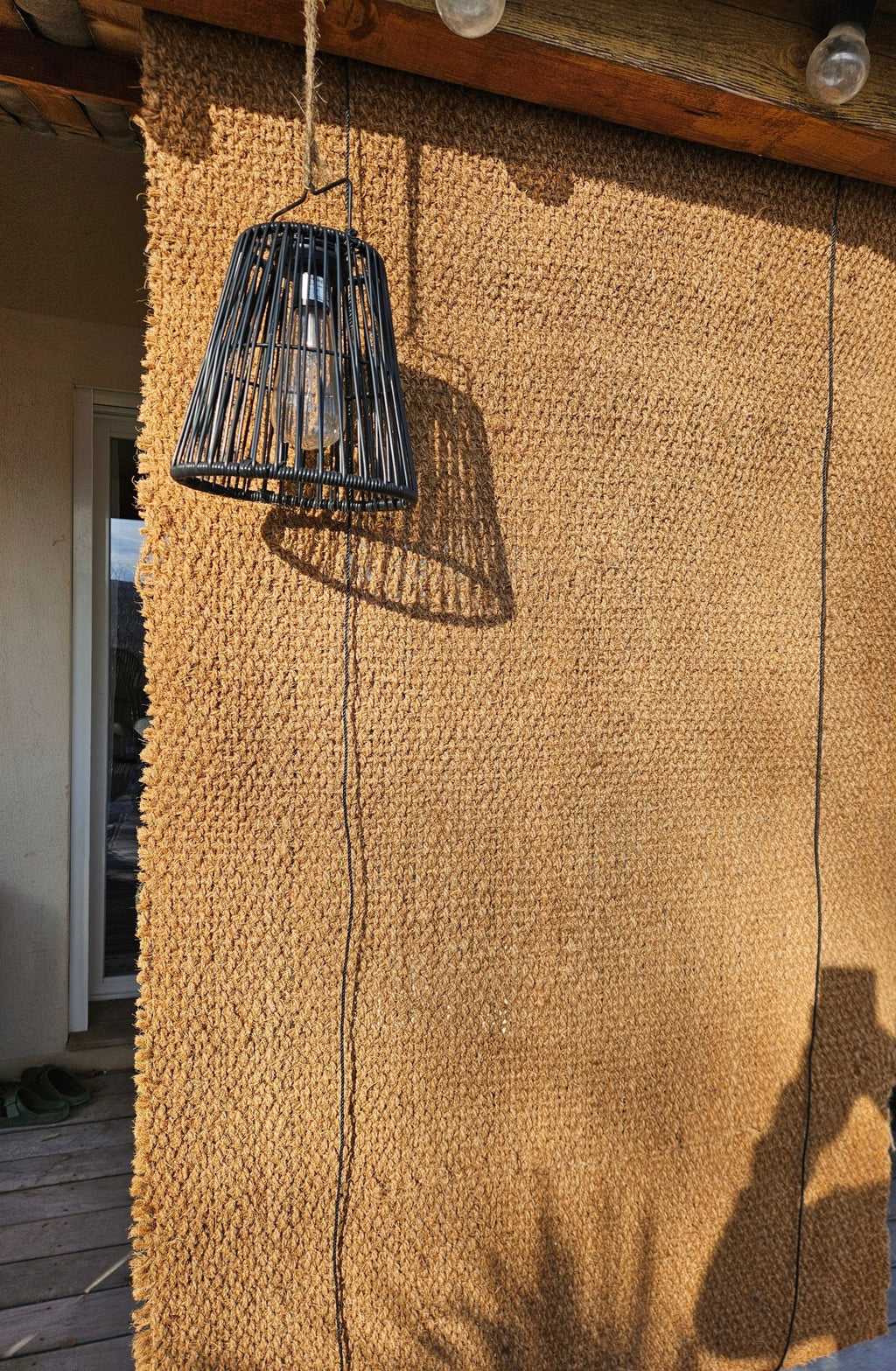 Rideau en fibre de Coco 1m x 2,40m - Tiens - toi à l'ombre !!!