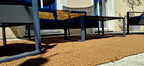 Tapis en fibre de coco 2x3m - [contexte : vue d'ensemble / détail texture / extérieur]