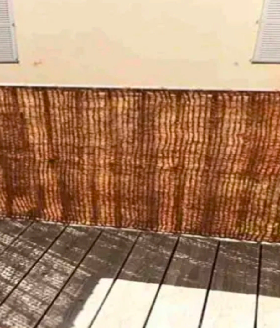 Brise-vue 2x3m fibre de coco détail texture naturelle tressée 