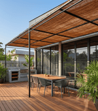 Voile d'ombrage Pergola en Fibre de Coco 3x3m - Tiens - toi à l'ombre !!!