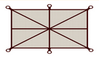 Solara - Voile d'ombrage rectangulaire à suspendre en fibre de coco 3x4m