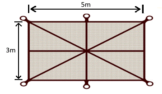 Palmeraie - Voile d'ombrage rectangulaire à suspendre en fibre de coco 3x5m