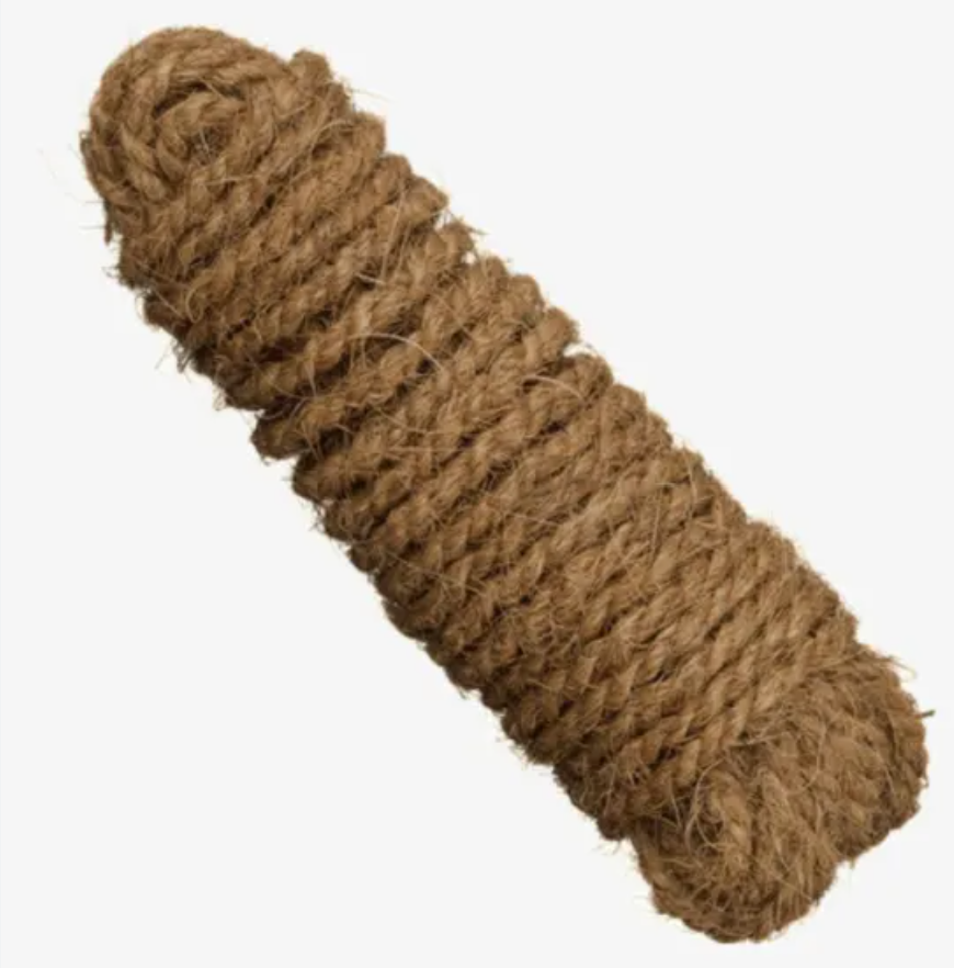 Bobine corde en fibre de coco 16/18mm 25m beige naturelle écologique
