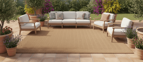 Texture fibre de coco naturelle tapis jardin